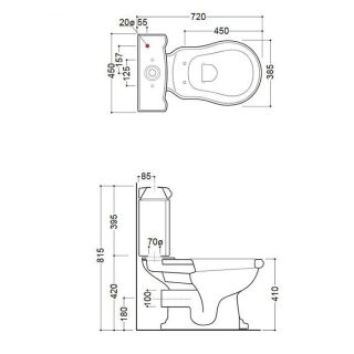 Унитаз Kerasan Retro 101301 напольный белый